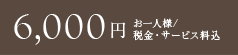 6,000å ãä¸äººæ§/ç¨éã»ãµã¼ãã¹æè¾¼